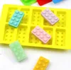 New10 Otwory Bloki Cegły W Kształtne Formy Ciasto DIY Prostokątna Taca Lodowa Czekoladowa Silikonowa Mold Cube Mold Cakes Narzędzia Formy Kremówka