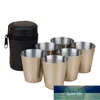 6 PC 30ML Tazza da campeggio in acciaio inossidabile Tazza Campeggio all'aperto Escursionismo Pieghevole Portatile Tè Caffè Tazza da birra Prezzo di fabbrica Design esperto Qualità Ultimo stile Originale