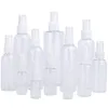 5ml 10ml 20ml 30ml 50ml 60ml 80ml 100m garrafas plásticas transparentes frasco de pulverizador vazio recipiente recarregável perfume