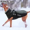 Grote huisdierkleding Winter warme katoenen hondenjas harnas voor middelgrote grote S Franse bulldog jas vest 211027