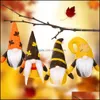 Other Festive & Party Supplies Home Garden Harvest Festival Hanging Gnome Ornaments Handmade Plush Faceless Doll Hallowee Decoration Xbjk210