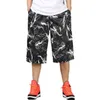 Ny mode manlig sommar casual raka byxor för mäns shorts Capris hiphop lös plus storlek XL 2XL 3XL 4XL 5XL 6XL 7XL G1209