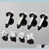 316L Surgical Steel Zircon Screpring Tragus Cartliage Percings Labret Piercing Body Jewelry K54xq