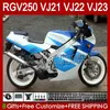 Full White Glossy Lichaam voor Suzuki RGV250 SAPC VJ21 RGV250 RGV-250CC 1988 1989 Carrosserie 21HC.60 VJ-21 RGV-250 Panel RGVT-250 VJ 21 RGVT RGV 250CC 250 CC 88 89 OEM FACKING