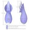 Mini vibrateurs Sex Tongue Licking Toys pour femmes Pleasures Petit vibromasseur avec 10 vitesses étanche Salle de bain Stimulateur clitoridien Mamelon Couples Cadeau (Violet)