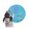 Torra radera cirklar 12 st-Kids White Board Marker Väggklistermärken Avtagbar PVC Dots Sticker Set (11inch) Självhäftande meddelande Ritningsbrädor för klassrum Kontor Hem