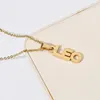 Letter Zodiac 12 Sign Necklaces 18k Stainless Steel Constell Pendant Necklace Gold Chains Women Men Fashion Jewelry Will and Sandy