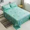 Sábana de cama Green Life, ropa de cama textil, colcha de moda con flores para el hogar, funda antipolvo para la salud (sin funda de almohada), F0119 210420