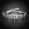 Silver Plated Bracelet&bangles For Women Engagement Jewelry Bangles Pulseira Bijoux Joias Factory Price Bangle