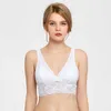 MOMANDA Damen Spitzen-Bralette Umstands-Still-BH Stillunterwäsche mit herausnehmbaren Polstern 210918