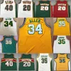Männer Basketball Shawn Kemp Jersey Gary Payton Kevin Durant Ray Allen Nähte Trikots
