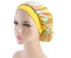 Femmes Musulmanes Large Stretch Soie Satin Respirant Bandana Nuit Dormir Turban Chapeau Bonnet bonnet chimio Cheveux Accessoires Epacket gratuit