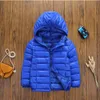 Children's Down Coat Designer Boy's Outerwear Hooded Girl Warm Jacket Color Blocking Classic Design 110-160cm