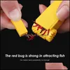 Sport Outdoors Earthworm Clip Fishing Tackle Narzędzia Narzędzia na żywo Przynęty Hoody Hoody Hanger Lure Storage Box for Maggot Redworm Aessories Drop Dostawa 20