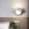 Lampa ścienna światła wodoodporna Minimalistyczna LED w dolnej części 360 stopni Regulowane nowoczesne oświetlenie sypialni 8 W /16W /24wwall