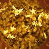 Stringhe 10/20/30/40/50/60 LED Star Fata Luci A batteria Scintillio Luce Della Stringa Filo di Rame Natale Decorazione della festa nuziale