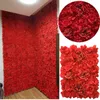60x40cm 인공 수국 꽃 벽 패널 사진 소품 홈 배경 장식 DIY 결혼식 아치 가짜 꽃