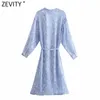 Kobiety Vintage o Neck Snake Skin Print Lace Up Casual Koszula Sukienka Kobieta Chic Single Breasted Przezroczysty Vestidos DS8292 210416