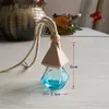 Diamond Car Air Freshener Perfume Fragrance Diffuser Empty Glass Bottle Portable Pendant Hot Selling Wholesale CCJ3031