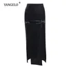 long black velvet skirt