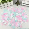 Decorazione del partito 15g / bag da 1 pollice (2,5 cm) colori brillanti rosa bianco rosa bianco tondo carta confetti decorazioni da tavolo