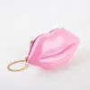 Red Lips Party Evening Bags Rose Pink Acrylic Pearl White Clutches Purses Designer Girls Chain Bags Black Cross Body Bag