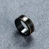 Projeta anéis de casal de aro de ouro simples anel de letra de alta qualidade material cerâmica presente de moda jóias suprimento de jóias2194