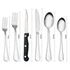 24-stcs/set mat zwart zilverwerkset met steak messen roestvrijstalen flatware-bestek kits service voor 4 stks hand wassen