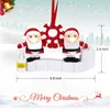 2021 Kerstboom Opknoping Hanger Gepersonaliseerde Quarantine Kerst Ornamenten Survivor Familie Ornament Aangepaste Xmas Decorating Kit DIY Creative Gift C2991