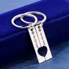 2pcs/set Custom Music APP Spotify Code Keychain Heart Couple Lovers Key chains Keyring Personalized Song Code Jewelry Gifts