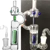 Unique Glass Bongs Hookahs Heady Dab Rigs Water Pipe Thick Recycler Oil Rig Smoking WaterPipe with 14mm joint