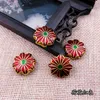 430 шт. 18 мм Cloisonne Color Enamel Lotus Свободные из бисера DIY Ювелирные изделия Изготовление серьги за шарм Браслет Ожерелье Подвесные аксессуары