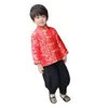 Dragon Chinese Children Coat Tang Suit China Cardigan Baby Boy Abbigliamento Abiti Bambini Capispalla sottile Giacca per bambini Abito Festival 210413