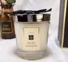 Candela di incenso Candele per aromaterapia naturale Vetro Cinque odori Oud Bergamotto/Lime Basilico Mandarino/campanula selvatica/pera inglese fresia/salvia di legno sale marino