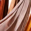 スカーフjtvovo 2022擦り切れた綿とリネンダークライト格子縞のスカーフソリッドカラーイスラム教徒のヒジャーブショールターバンインドイスラムキャップ