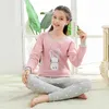 Tienermeisjes pyjama's herfst lange mouw kinderkleding jongens nachtkleding katoen pyjama sets voor kinderen 9 10 12 14 16 jaar 210908