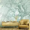 Wallpapers Custom Wall Art Decor Wallpaper Creative Fresh Tree Pattern Hand-painted Po Murals For Living Room Bedroom Designs Supplies