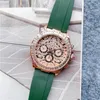 Brand Watches Men Women Leopard Crystal Diamond Style Rubber Strap Quartz Wrist Watch X184242s