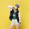 Unisex College Varsity Baseball Jackets Solid Color Fashion Letterman Outerwear For Couples Uniform Men's