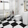 Bathroom Waterproof Marble Floor Tiles Sticker Living Room Bedroom Self Adhesive Ground Wallpaper Contact Paper Home Decor Decal 210705