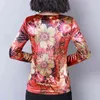 Herbst Koreanische Gedruckt Tops Langarm Oansatz Casual Kleidung Elegante Frauen Blusen Schlank Große Größe 6112 50 210415