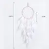 Dream Catcher with Lights Handmade Wall Hanging Decor Ornaments Wind chime for Girls Bedroom Car Colorful Feather Dreamcatchersc T2I53041