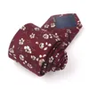 Cotton Ties Fashion Floral Print Neck for Wedding Business Suits Skinny for Men Women Broken Flower Necktie Gravatas