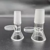Herb Dry Glass Bowl 14mm 18mm Accessoires pour narguilés mâles avec poignée circulaire Feel Smooth Bols à tabac pour eau Bongs Entonnoir Rig Outil pour fumer