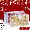 Decorações de Natal Festive Party Fontes Home Jardim 5 pcs Doces Doces Pingente Caixa de Presente de Pingente Eletállio Adereços Árvore de Natal Pingente