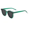 Siyah / Yeşil Çerçeve UV400 Kadın Moda Sürüş Güneş Gözlüğü Kutusu Ile Gel