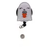 Portachiavi alla moda Zucca di Halloween Tacchino Infermiera Retrattile Porta badge identificativo in feltro con clip a coccodrillo per regalo