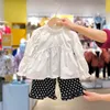 Chemises assorties pour filles printemps bébé filles hauts à manches longues enfants coréen P4563 210622