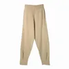 OL Vintage Elastic High Waist Harem Knitted Pants Women Autumn Winter Solid Casual Warm Loose Radish Trousers 210421