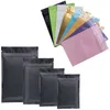 Multi cores resselável zíper saco cheiro à prova de alimentos alumínio folha de alumínio bolsa de café